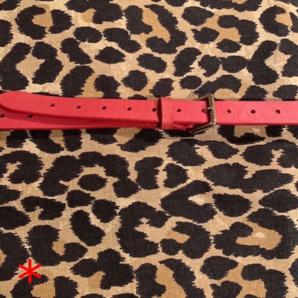 J. Crew Red Leather Belt